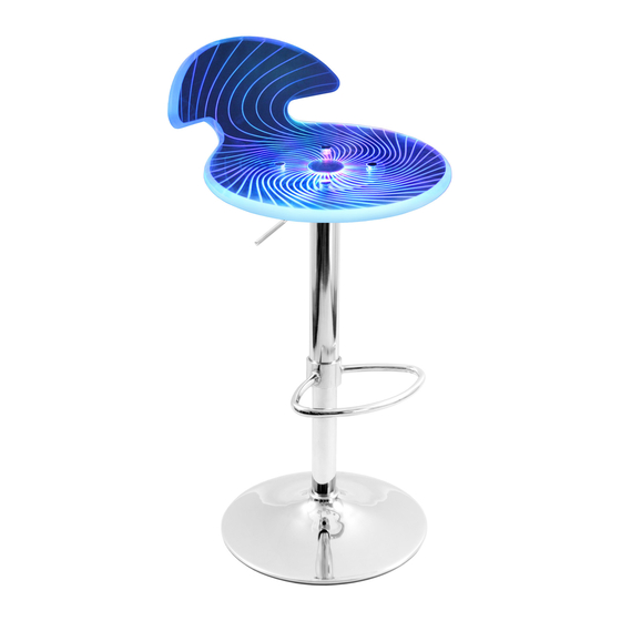 LumiSource SPYRA BAR STOOL BS-SPYRA Assembly Instructions