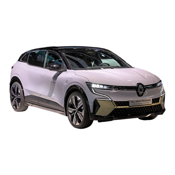 Renault MEGANE E-TECH 100% ELECTRIC 2022 Manuals