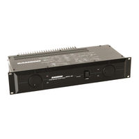 Samson Power Amplifier Servo 260 Specification Sheet