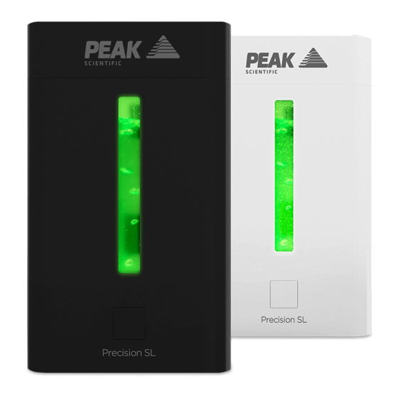 Peak Scientific SL 100 cc User Manual