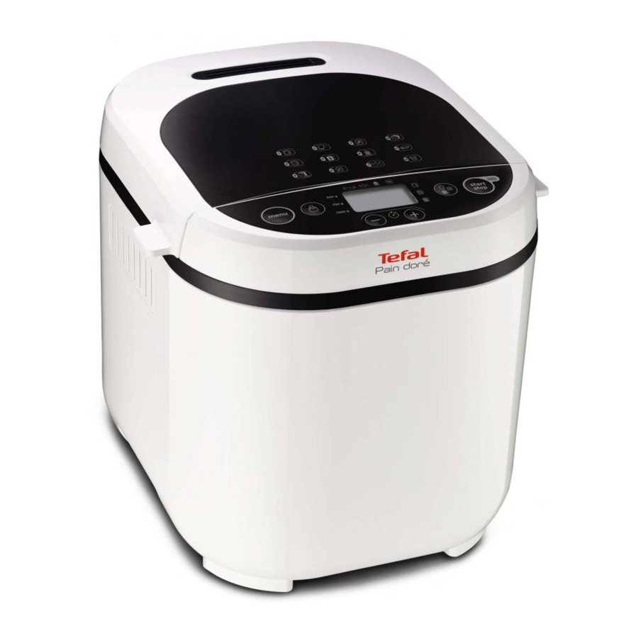 Tefal Pain Dore - Bread Maker Manual