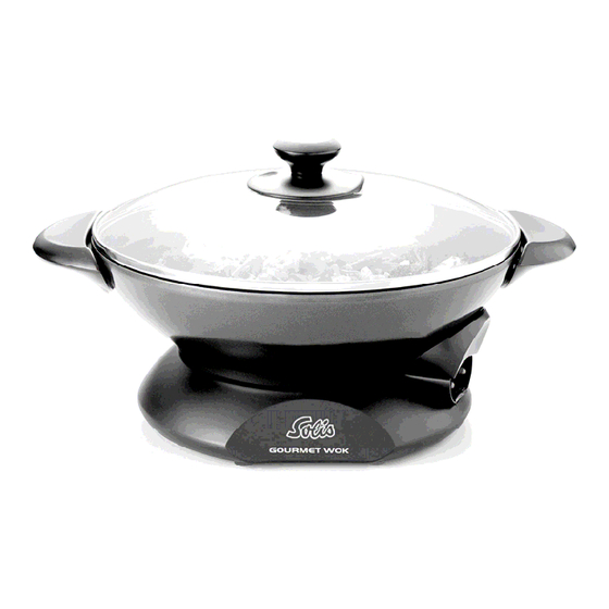 SOLIS GOURMET WOK 812 Instructions Manual