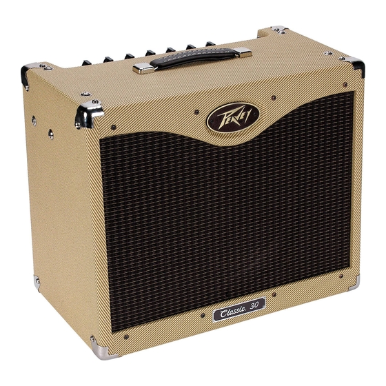 Peavey Classic 30 Operating Manual