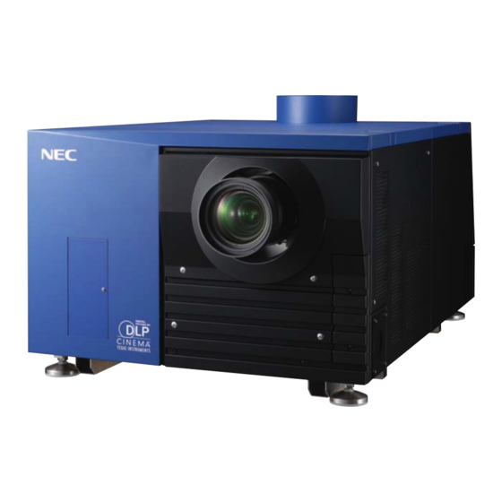 NEC DLP CINEMA NC1600C Digital Projector Manuals