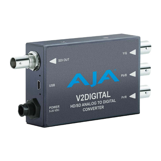 AJA V2Digital Installation & Operation Manual