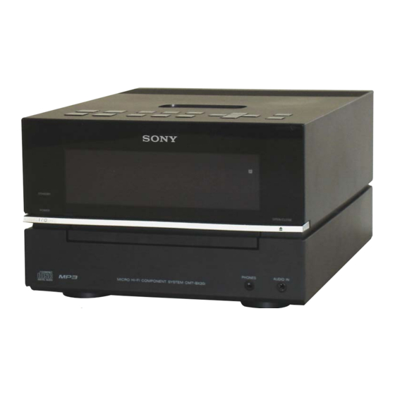 Sony HCD-BX50BTi Service Manual