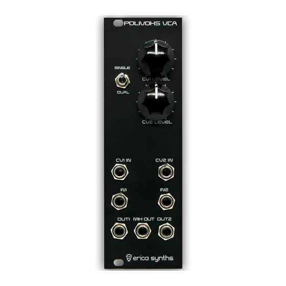Erica Synths POLIVOKS-INSPIRED VCA Assembly Manual