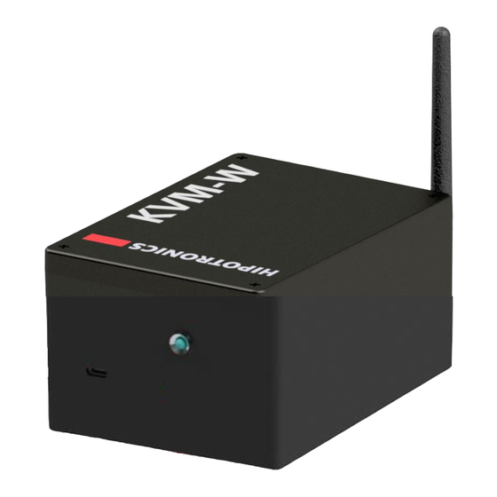 HIPOTRONICS KVM-W Series Operating Instructions Manual