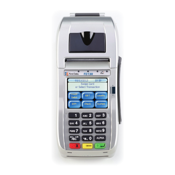 First Data FD130 Manual