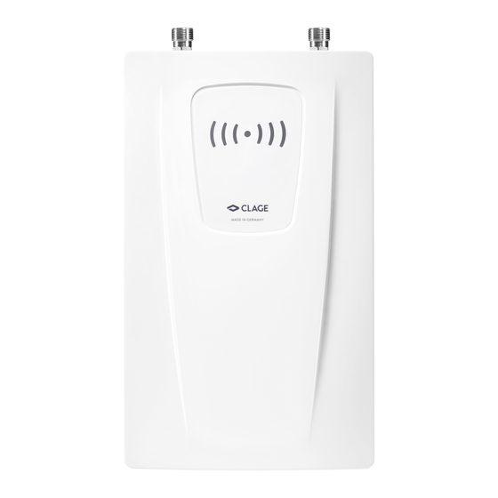 clage CFX-U Operating And Installation Instructions