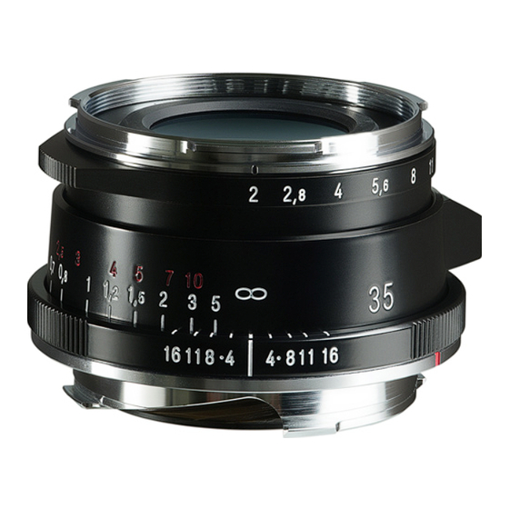 VOIGTLANDER APO-LANTHAR 35mm F2 Aspherical VM Instruction Manual