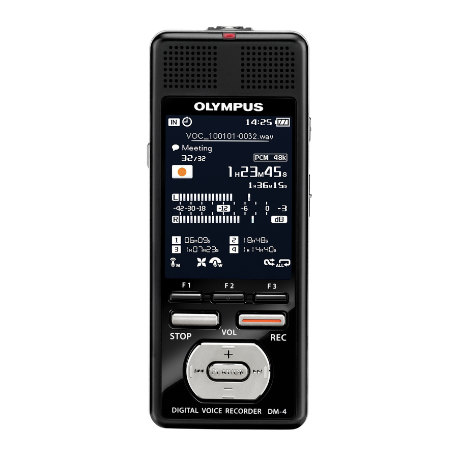 Olympus DM-4 Mode D'emploi