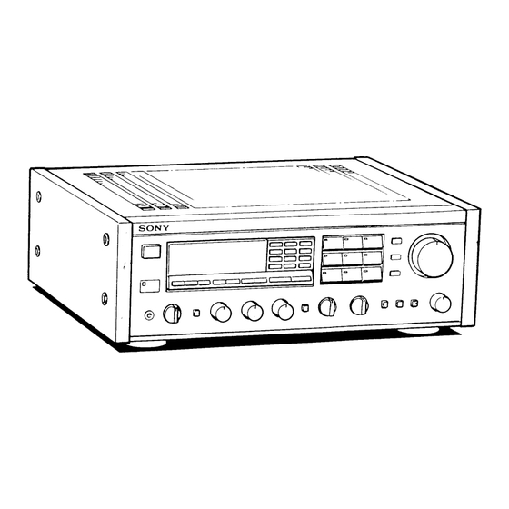 Sony STR-GX9ES Operating Instructions Manual