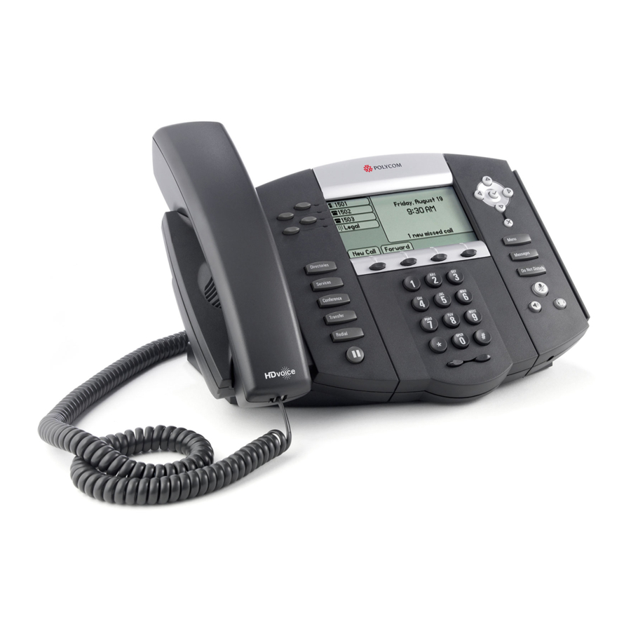 Polycom SOUNDPOINT IP 550 Quick Reference Manual