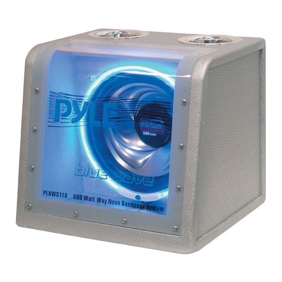Pyle PLBWS Series Manual