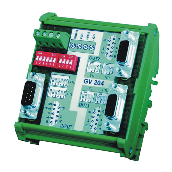 Motrona GV204 Operating Manual