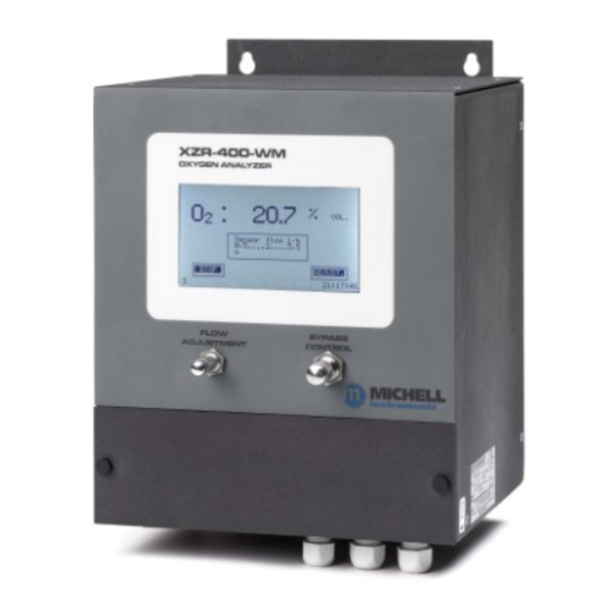 Michell Instruments XZR400 Series User Manual