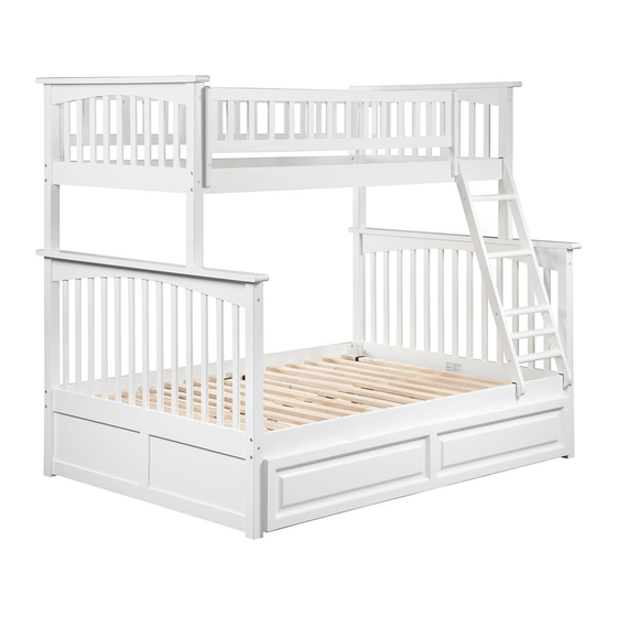 Atlantic Furniture COLUMBIA BUNK BED Assembly Instructions Manual