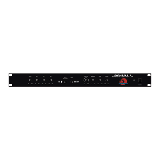 Sonodyne SC 2311 Owner's Manual