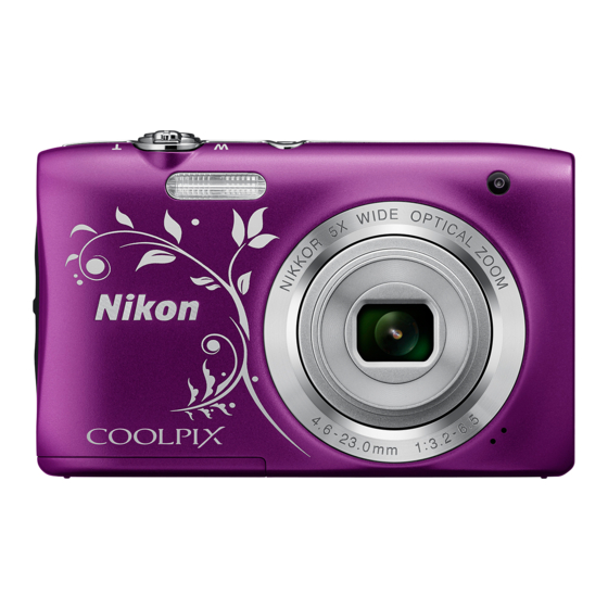 Nikon COOLPIX S2900 Quick Start Manual
