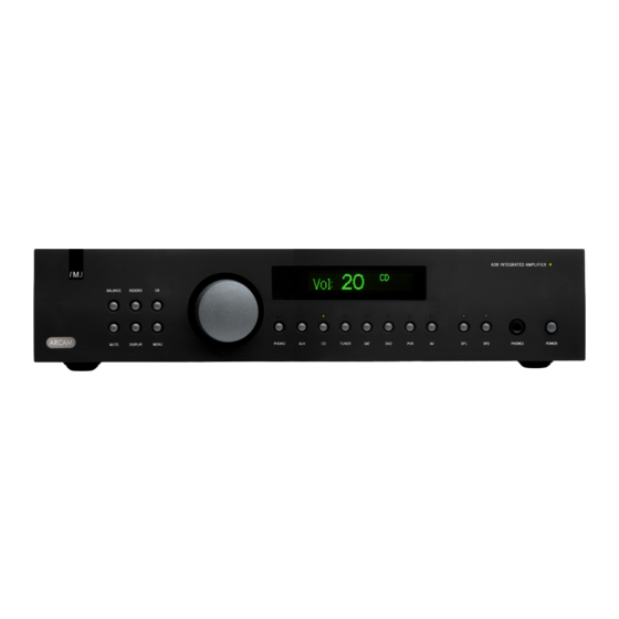Arcam A38 Handbook
