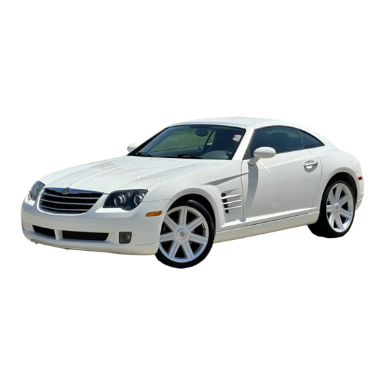 Chrysler crossfire 2004 Reference Book