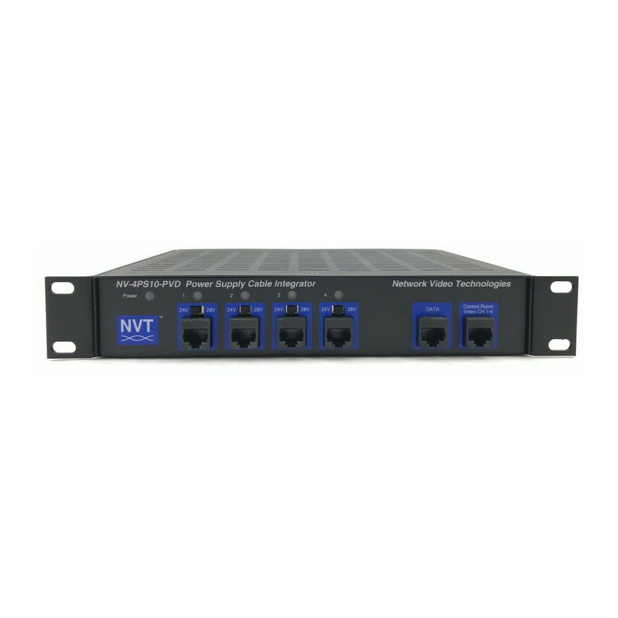NVT NV-4PS10-PVD Installation Manual