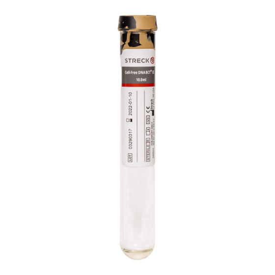 Streck Cell-Free DNA BCT CE Instructions For Use Manual