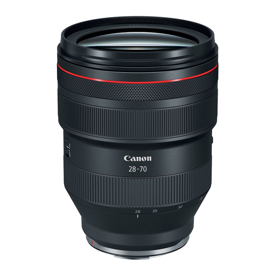 Canon RF 28-70mm F2 L USM Manuals