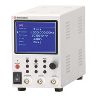 Matsusada Precision eK-FGJ Series Instruction Manual