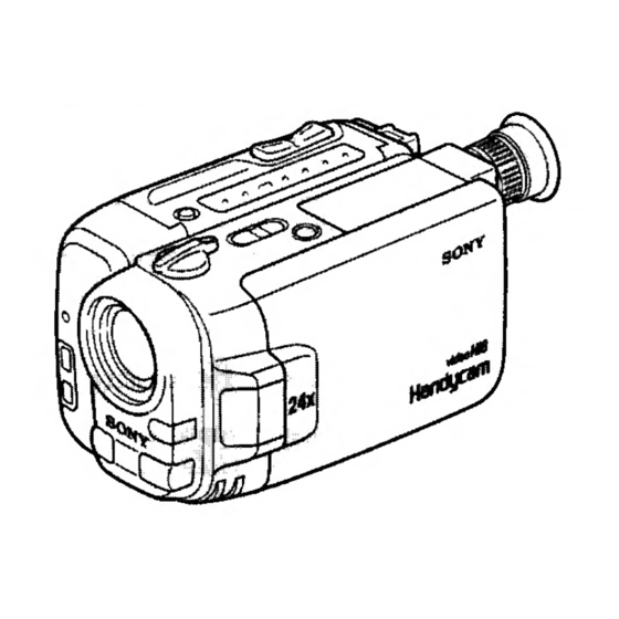 Sony Handycam CCD-TRV70 Operation Manual
