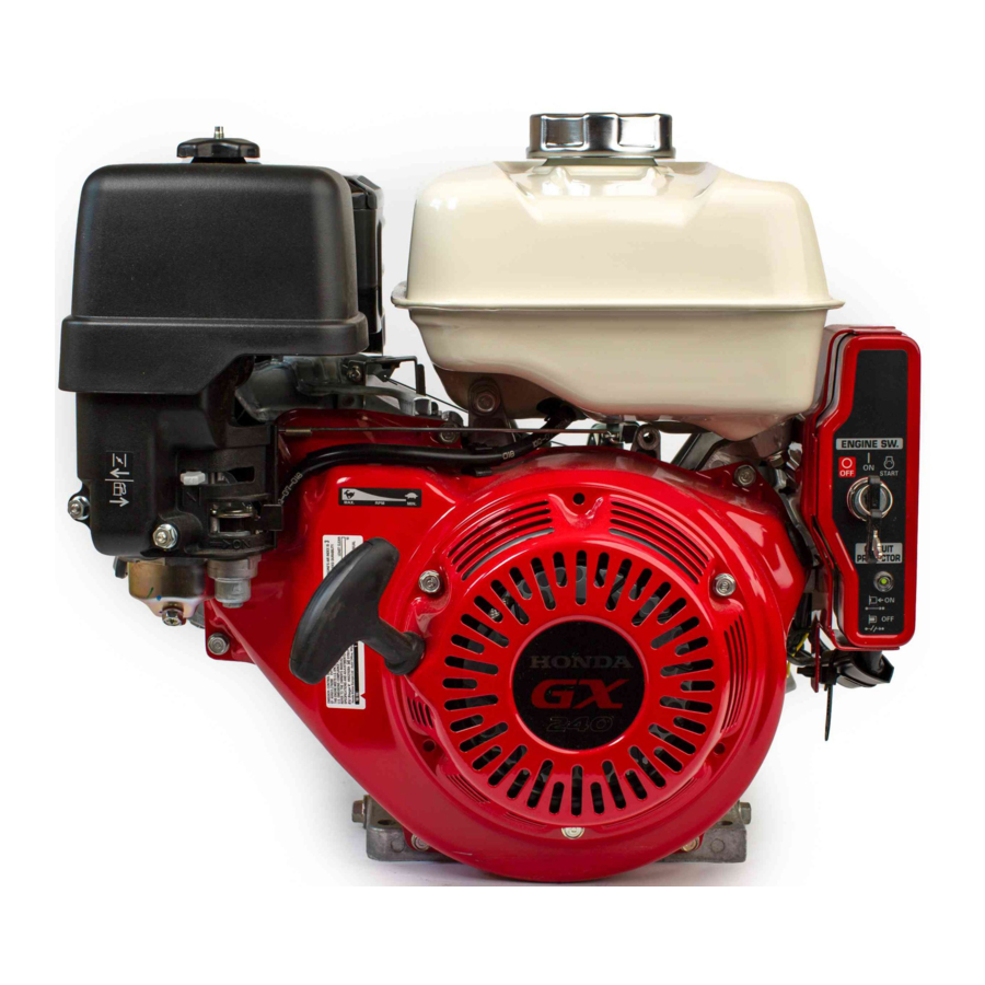 Honda GX240, GX270, GX340, GX390 - Engine Manual