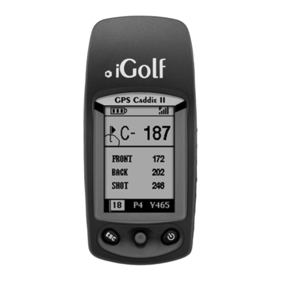 iGolf GPS Caddie II User Manual