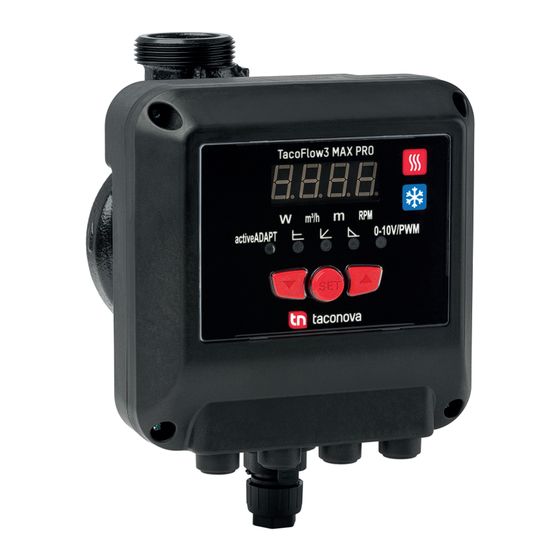 Taconova TACOFLOW3 MAX Instructions For Installation And Use Manual