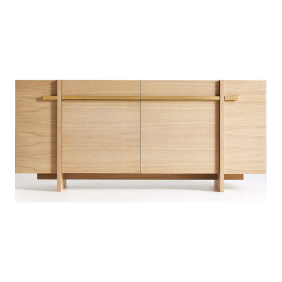 Crate&Barrel Paradox Sideboard Manuals