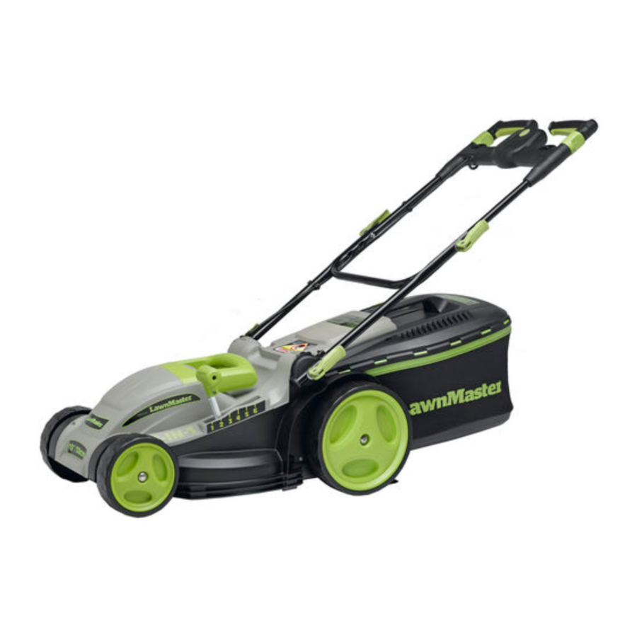 Lawnmaster Meb1016m R - Electric Mower Manual 