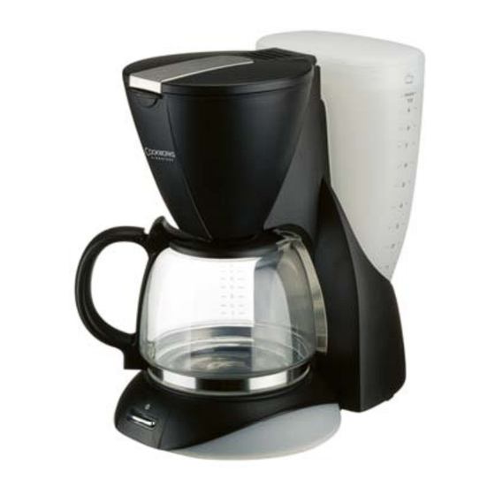 Cookworks Signature Coffee Maker Instruction Manual