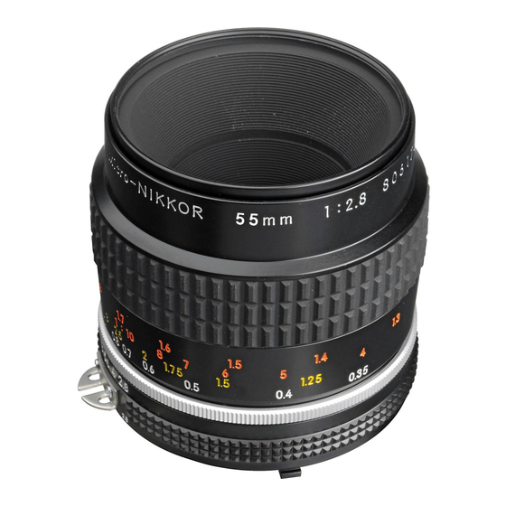 Nikon MICRO-NIKKOR F/2.8 Instruction Manual