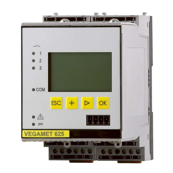 Vega VEGAMET 625 Operating Instructions Manual