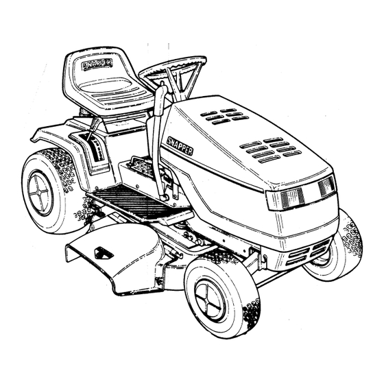 Snapper LT140H331KV Series Safety Instructions & Operator's Manual