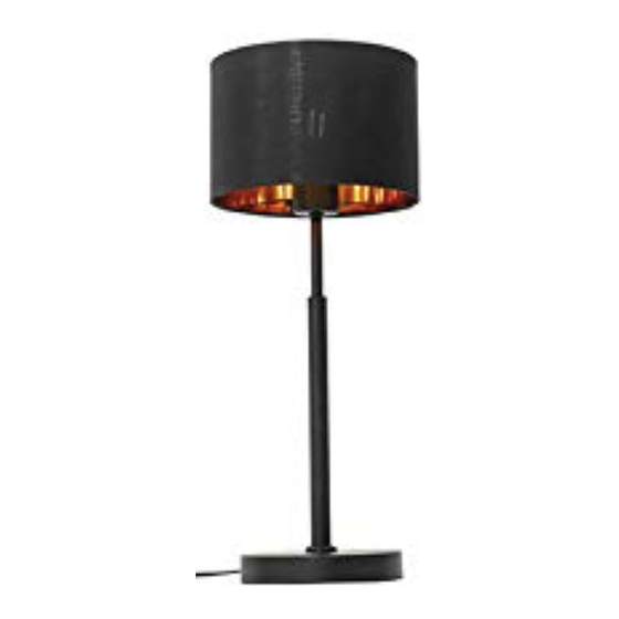 Qazqa VT TL Black Gold Round 103298 Instruction Manual