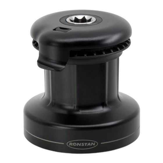 Ronstan ORBIT WINCH 20ST Quick Reference Manual