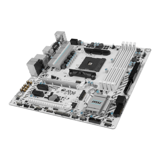 MSI B350M MORTAR ARCTIC Quick Start Manual