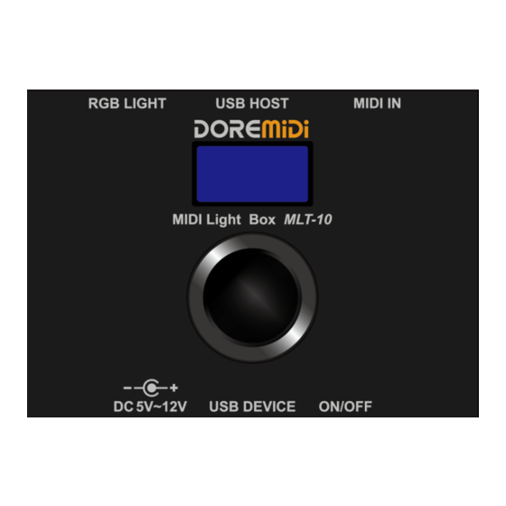DOREMIDI MIDI light box Instructions Manual