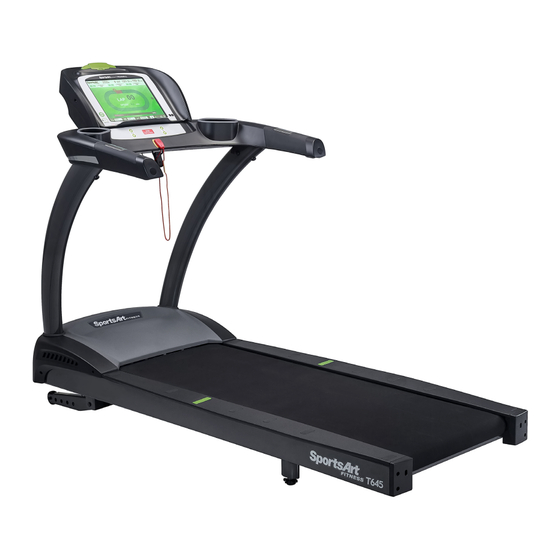 SportsArt Fitness T645 Owner's Manual