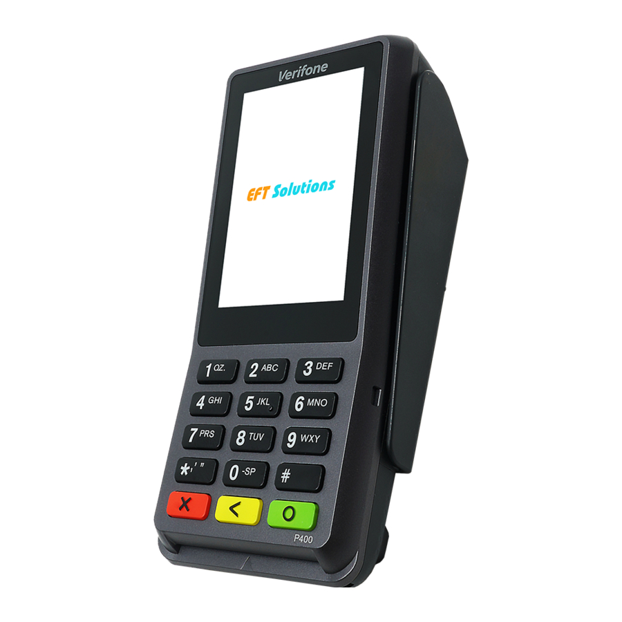 VeriFone P400 - Payment Terminal Manual