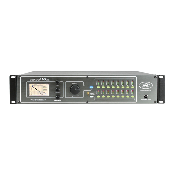 Peavey DIGITOOL MX16 Operating Manual