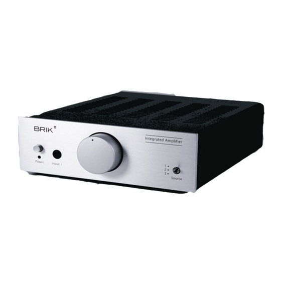 Brik Integrated Amplifier User Manual