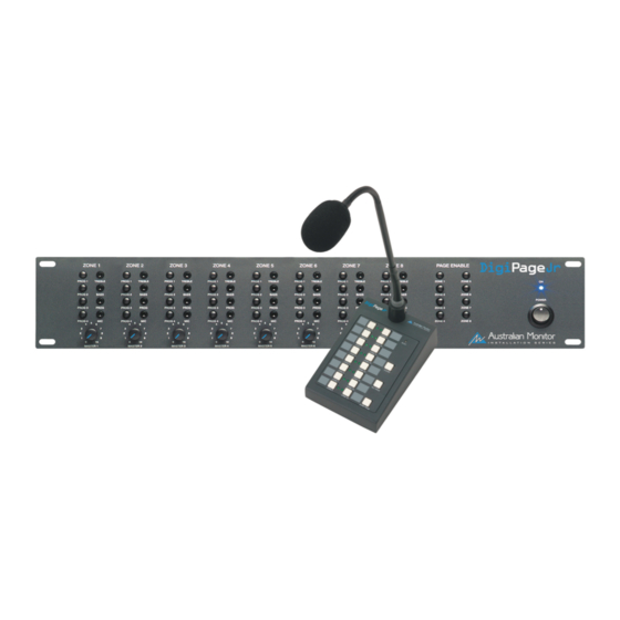 AUSTRALIAN MONITOR Digipage JR Specifications