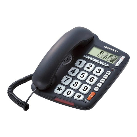 Daewoo DTC-700 User Manual